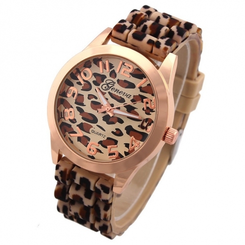 Geneva armbandsur – Leopard